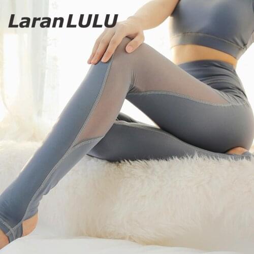 Women Mesh Splicing Leggings Fitness Yoga Pantspatchwork Leggings Sport Pants Push Up Tummy Control Stirrup High Waist Athletic