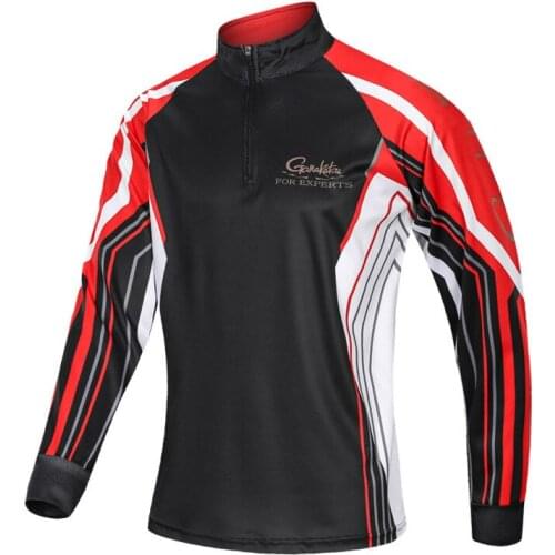 GAMAKATSU Breathable Fishing Shirts Sport Outdoor Long Sleeve Vest Profesional Quick Dry Sun Anti-UV Hiking Clothes