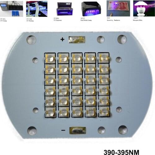 Free_on High Power Led Chip Purple Ultraviolet UV 395nm/1500mA 1800MA DC 30V-34V /50W 36-40V 70W SMD