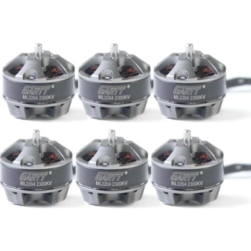 GARTT 6 PCS ML 2204 2300KV Brushless Motor For QAV FPV 210 250 300 Multicopter Quadcopter Hexacopter Drone