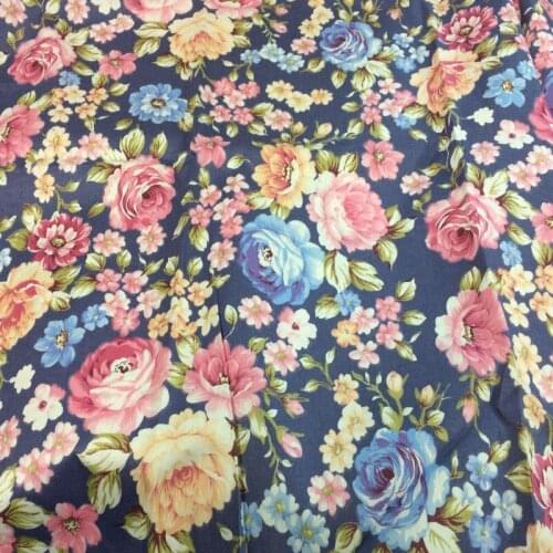Pretty 50x160cm Flower with Purple Vines Cotton Patchwork fabric home Textiles Quilting fabric for sewing 100% cotton fabric
