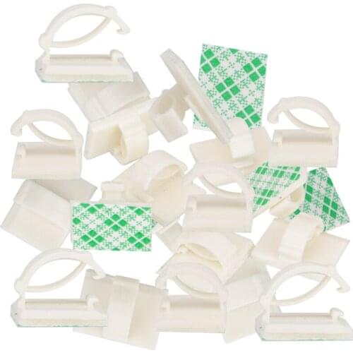 Cable Clips Range 2 - 5.5 mm Wire Fixed Clamp Self Adhesive Sticker White Black