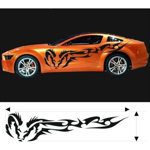 For 2Pcs VINYL GRAPHIC DECAL KITS CAR BOAT TRUCK VARIATION F1-121 TRIBAL RAM AFTER MARKET Car styling
