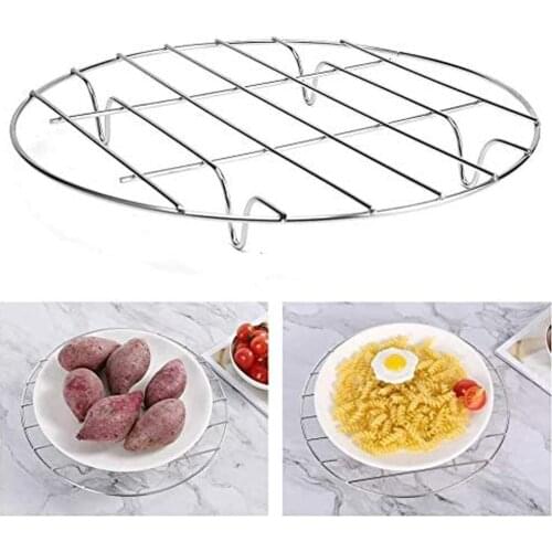 Stainless Steel Round Bun Egg Steamer Rack Home Kitchen Cooling Steaming Shelf for Kitchen Dining Bar Kitchen Tools gadgets