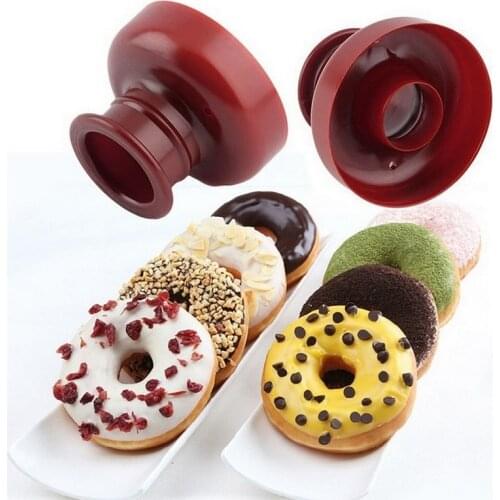 Kitchen Cake Tools Food Grade Plastic Waffle Donut Mould Fondant Cake Cookie Bread Desserts Bakery Mold DIY Waffle Dessert Molds