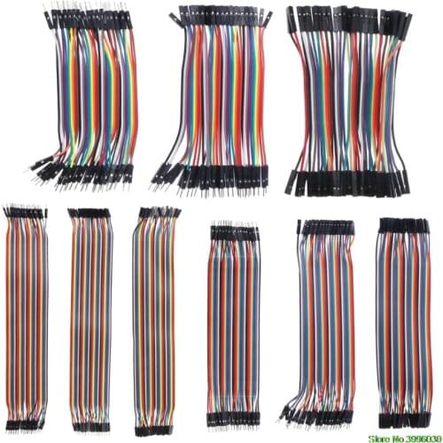 Fashion 40Pcs Cables M-F/M-M/F-F Jumper Breadboard Wire Colorful GPIO Ribbon for DIY Kit