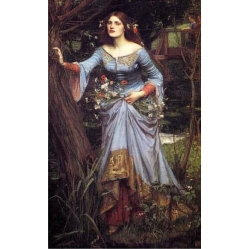 Women oil painting Needlework Sets Cross stitch 14CT Unprinted Embroidery kits Arts Cross-Stitching,DIY Handmade Home Decor