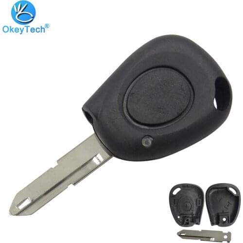 OkeyTech 1 Button Remote Key Auto Car Key Shell Light Place NE73 Blade Cover Case Fob for Renault Megane Scenic Laguna Espace