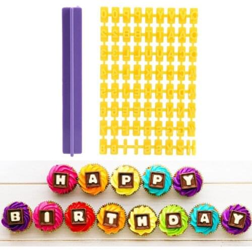 Food Grade Silicone Letter Number Cake Mold Chocolate Biscuit Cookie Accessory Fondant Kitchen Stamp Tools Baking Mold DIY S8Y6