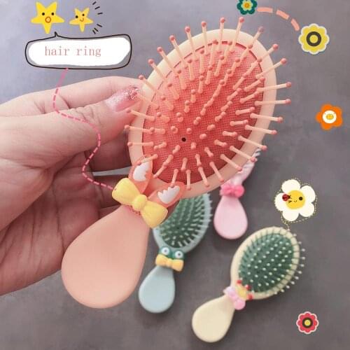 Portable Mini Cute Wet And Dry Air Cushion Comb, Hair Rope, Hair Tie,hair Wrap Comb, Makeup Comb, Massage Comb