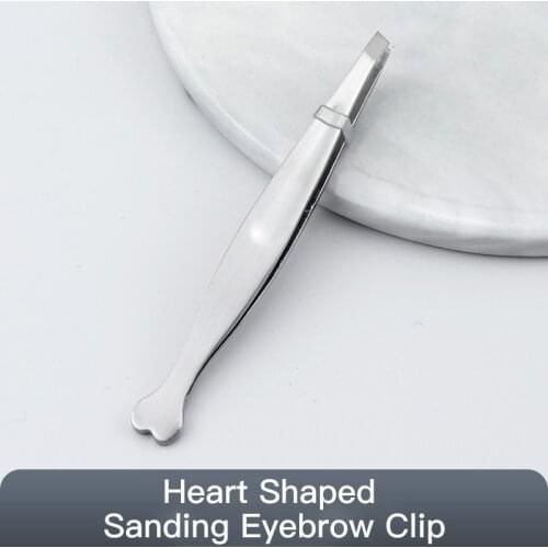 Professional Eyebrow Tweezer Eyelash Curler Beauty Fine Hairs Puller Stainless Steel Slanted Trimming Eye Brow Clips Makeup Tool