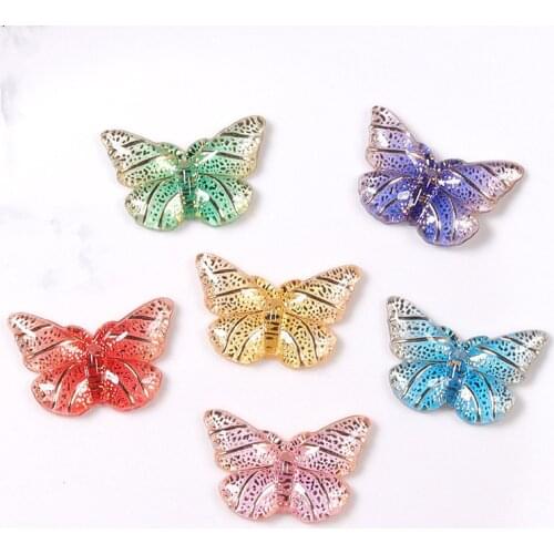 15*23mm10PCS Butterfly Net Red Cream Glue DIY Homemade Handmade Plastic Decoration Accessories Crafts