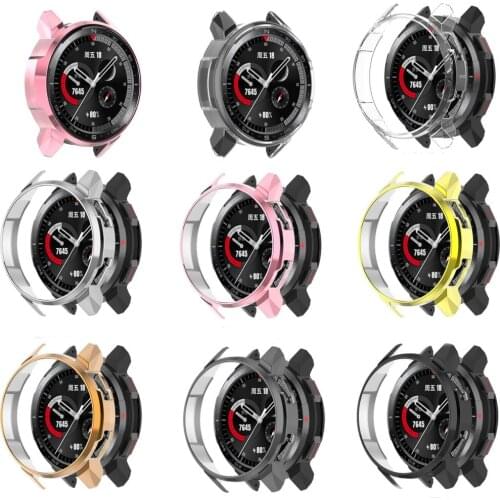 PC Hard Edge Shell Screen Glass Protector Case Frame Protector For Huawei Honor Watch GS Pro Smartwatch Protective Bumper Cover