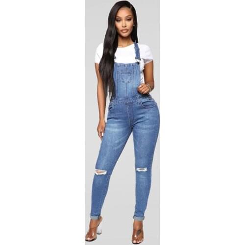 Women Jeans Hip Slim Sexy Ripped Street Style Jeans Denim Skinny Pencil Jumpsuits Fashion Stretch Plus Size 2XL Mom Jean 2020
