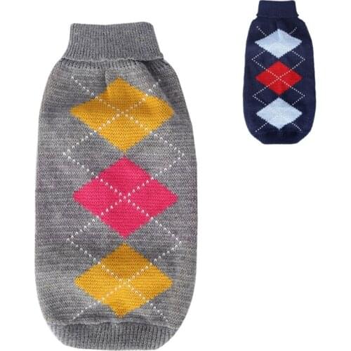 Winter Warm Pet Dog Clothes Plaid Dogs Cat Overall Suit for Small Dogs Cat Chihuahua Pet Clothing Coat