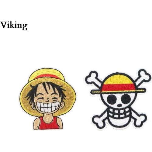 20sets/lot Patch(2pcs/set) Cool Anime Patch Sticker Iron on Embroidered Patch Diy Appliques Jacket Backpack PatchG0744