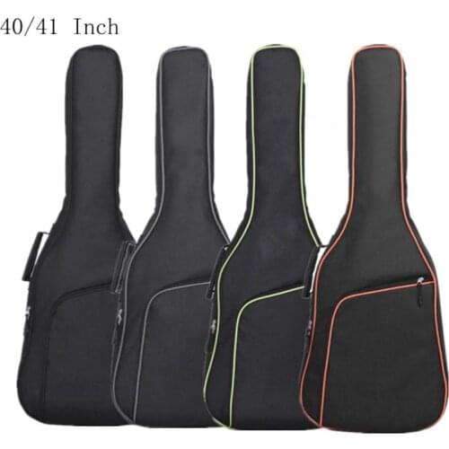 38/39 Inch 40/41 Inch Oxford Fabric Guitar Case Colorful Edge Gig Bag Double Straps Padded 10mm Cotton Soft Waterproof Backpack