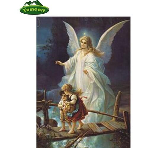 3D DIY Diamond paintings guardian angels diamond embroidery fantasy art angels cross stitch needlework cheap paintings for sale