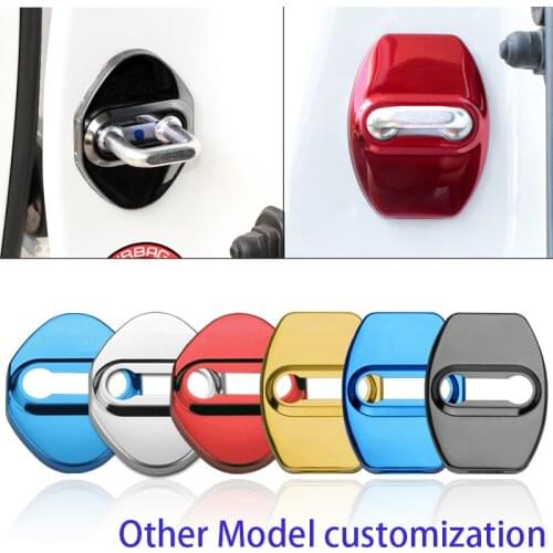 4PCS Custom models Car Door Lock cover Protect Buckle Cover Latch Stop Anti Rust Car For BMW Toyota AUDI VW Benz Opel for others