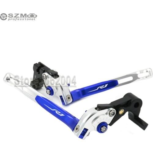 For YAMAHA YZFR1 YZF-R1 YZF R1 2015-2017 Aluminum Motorcycle Folding Extendable Adjustable Brakes Clutch Levers With LOGO CNC