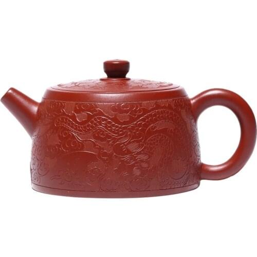 Yixing Teapot Dahongpao Dragon and Phoenix Kettle Household Teapot Kung Fu Tea Set Chinese Tea Set Kettle Tea Pot