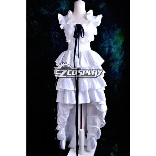 Chobits Chii Pure White Dress Cosplay Costume Deluxe Version E001