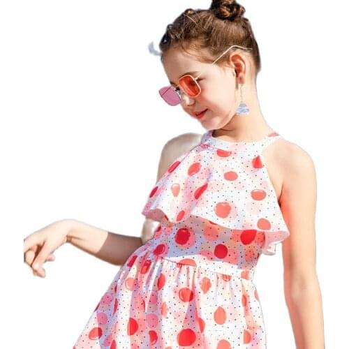 2021 Summer Cute Toddler Kids Swimwear Swimsuit Baby Girls One Piece Bathing Suit Children Beachwear