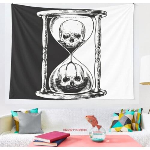 Unus annus skull merch tapestry Art Tapestry Ins Tapestry Household Bedside Decoration Cloth Hanging Tapiz