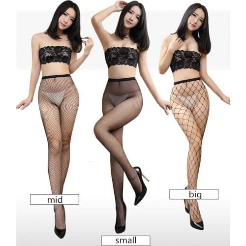 Hollow Out Women Tights Fashion Sexy Lingerie Mesh Stockings Transparent Fishnet Nightclubs Party Wear Pantyhose Dropshipping
