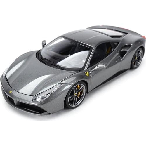 Bburago 1:18 488 GTB Refined Version Sports Car Static Simulation Die Cast Vehicles Collectible Model Car Toys