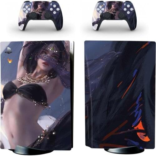 Dao Style PS5 Disc Edition Skin Sticker for Playstation 5 Console & 2 Controllers Decal Vinyl Protective Skins Style 1