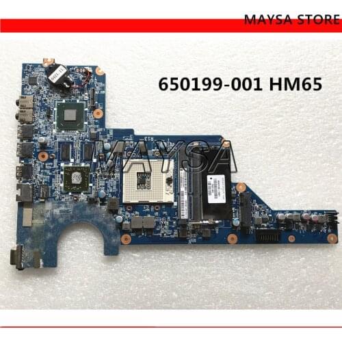 636375-001 DA0R13MB6E0 for HP Pavilion G4 G6 G7 laptop motherboard 650199-001 HM65 HD6470 1GB DDR3 100% test