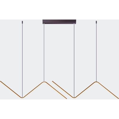 Minimalist restaurant chandelier personality creative golden bar chandelier Nordic modern minimalist dining room lamp