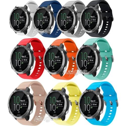 Fashion Soft Silicone Watch Strap Band For Garmin Forerunner 645 Music Replacement Sports Bracelet 20mm Wrist band strap Unisex
