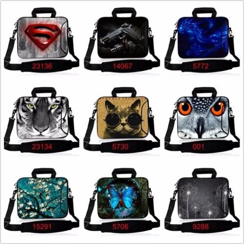 10 12 13.3 14.4 15.6 17 Inch Neoprene Laptop Shoulder Bag Notebook PC Protective Case Pouch Cover For Macbook Air Pro Dell Asus