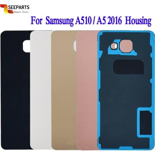 New For Samsung Galaxy A5 2016 Battery Back Cover Door Back Housing Battery Replacement For Samsung A510 Battery Cover