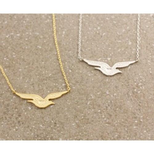 Newest Listing Jewelry Necklace ,Unique Seagull bird Pendant , Sport Casual Jewelry Accessories-1pcs