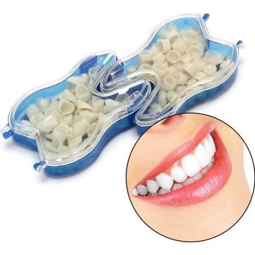 50Pcs/Box Dental Crowns Resin Realistic Dental Crowns Porcelain Temporary Teeth Crown Oral Teeth Whitening Anterior Molar Crown