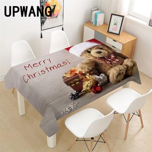 Cartoon Bear Tablecloth 3D Printed Table Cover Rectangular Tablecloth Wedding Birthday Party Kitchen Home Decor