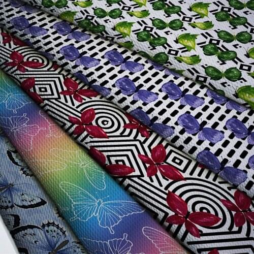 Bullet Texture Liverpool Fabric 50cm*140cm Printed For Dress Stretch Fabric Knit Fabric For Hair Band Craft Supplies L3621