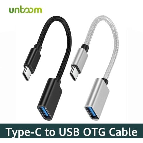 Untoom USB C to USB OTG Adapter USB Type-C OTG Data Cable Connector for Macbook Pro Xiaomi Huawei Type C OTG Cable Converter