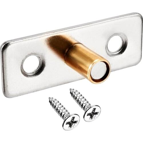 Uxcell New 1pcs 49mmx18mm 8mm Shaft Stainless Steel Lower Guide 48mmx12mm 10mm Shaft Iron Lower Guide for Sliding Door Floor