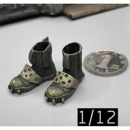 In Stock 1/12th 3ATOYS Titanfall Drivers Old Dirty Grunge Solid Shoes For 6inch Doll Action Collectable