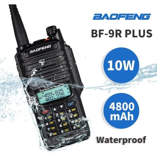 High Power 10W Baofeng UV-9R plus Walkie Talkie UV 9R Waterproof Portable Hunting Ham Radio UV9R 20KM Dual Band HF Transceiver