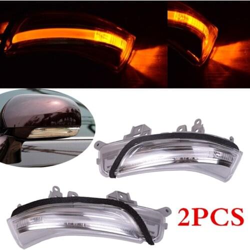 CAPQX 2PCS Rear View Mirror LED Turn Signal Lamp indicator Blink light 81740-30130 For REIZ,WISH,MARK X,CROWN,AVALON 2008-2012
