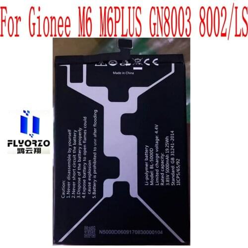 100% Brand New High Quality 5000mAh BL-5000D Battery For Gionee M6 M6PLUS GN8003 8002/LS Mobile Phone