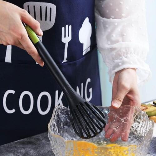 2Pcs Nylon Manual Egg Whisk Beaters Cream Blenders Dual-use Food Clip Mixers Baking Tools Food Tongs Kitchen Gadgets Tools