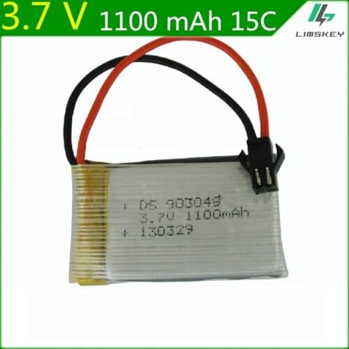 3.7V 1100mAH Lipo Battery For Remote control helicopter batteries Li-po 3.7 battery SM plug Lipo battery 903048