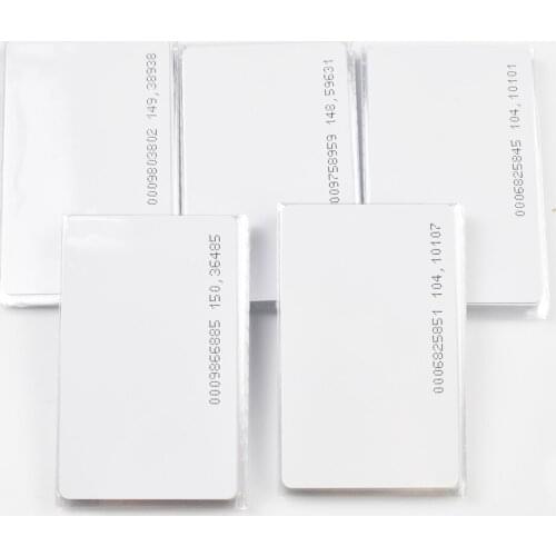 50PCS/Lot Smart Card Proximity Card RFID 125KHZ EM4100 TK4100 RFID TAG ID Card for Access Control Time Attendance
