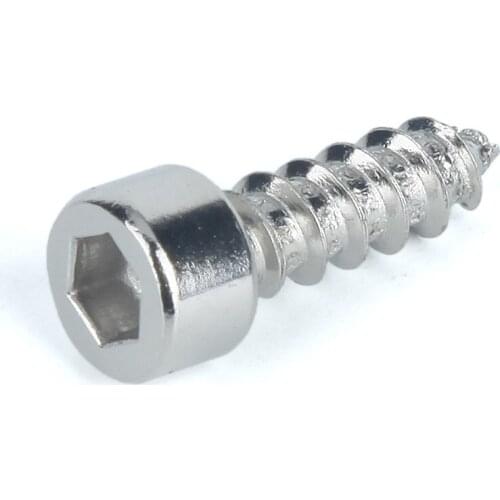 50Pcs M2 M2.6 M3 M3.5 M4 HA Nickel-plated Socket Head Cap Screw Self-tapping Hexagon Furniture Screw